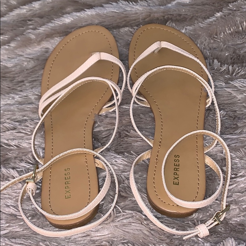 Express nude sandals